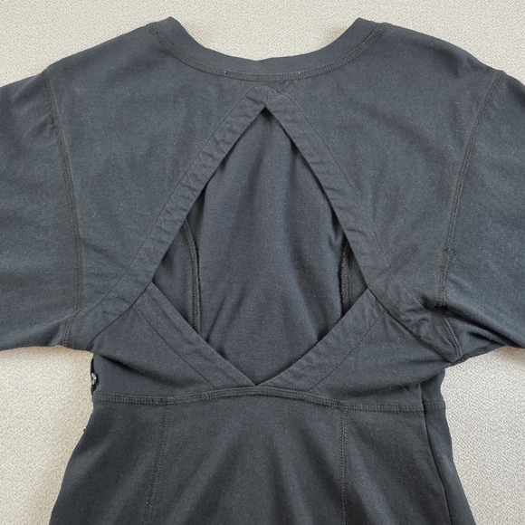 Free People Beach Open Back Mini Dress Black Knit Wmn's XS - Picture 4 of 10